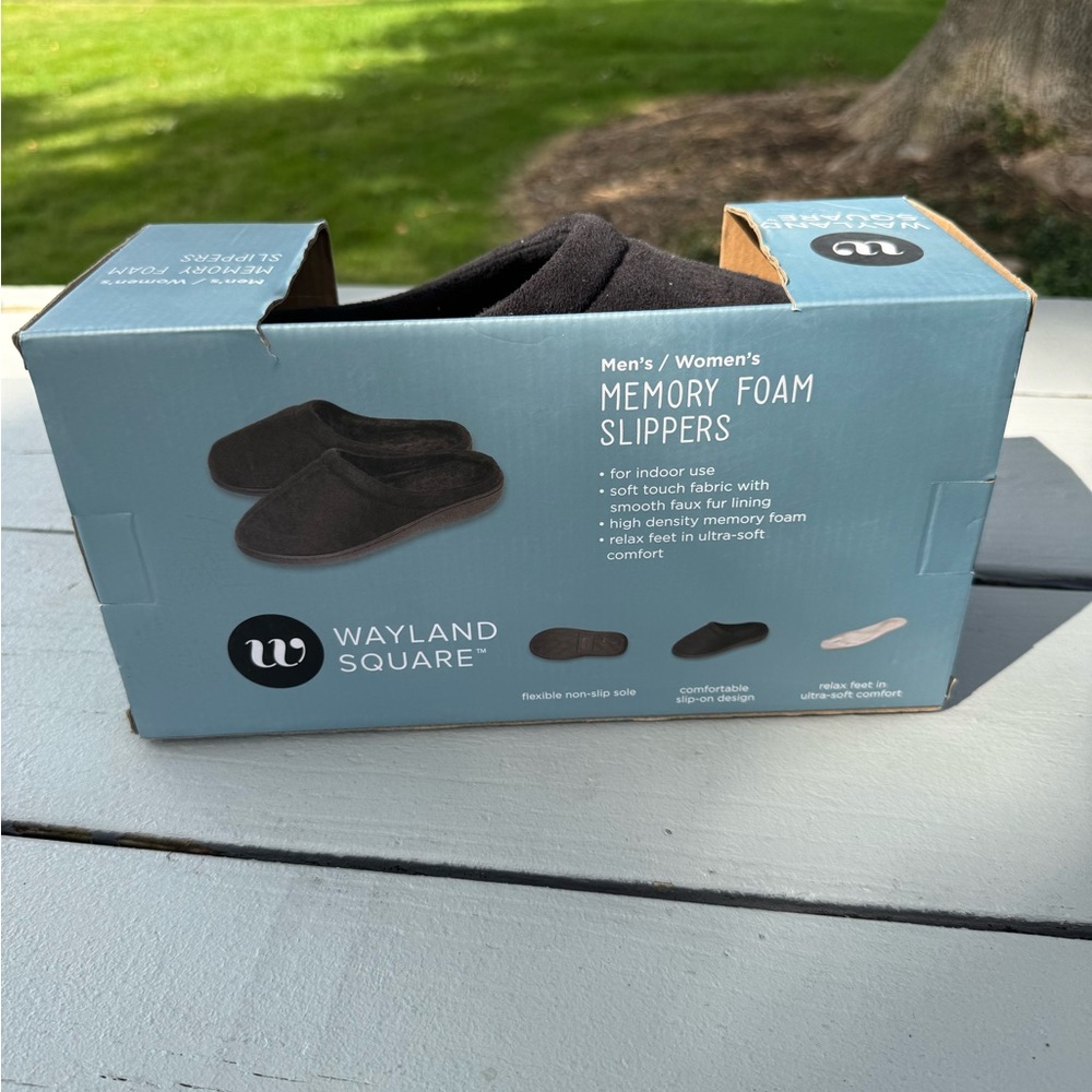Wayland Square Memory Foam Slippers – Unisex Medium Men’s 8–9 / Women’s 9–10 New - Picture 6 of 8